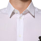 Dolce & Gabbana White Cotton GOLD DGPatch Formal Dress Shirt Mens T-Shirt