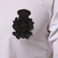 Dolce & Gabbana White Cotton GOLD DGPatch Formal Dress Shirt Mens T-Shirt