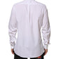Dolce & Gabbana White Cotton MARTINI Men Formal Dress Shirt Mens T-Shirt