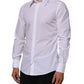 Dolce & Gabbana White Cotton MARTINI Men Formal Dress Shirt Mens T-Shirt