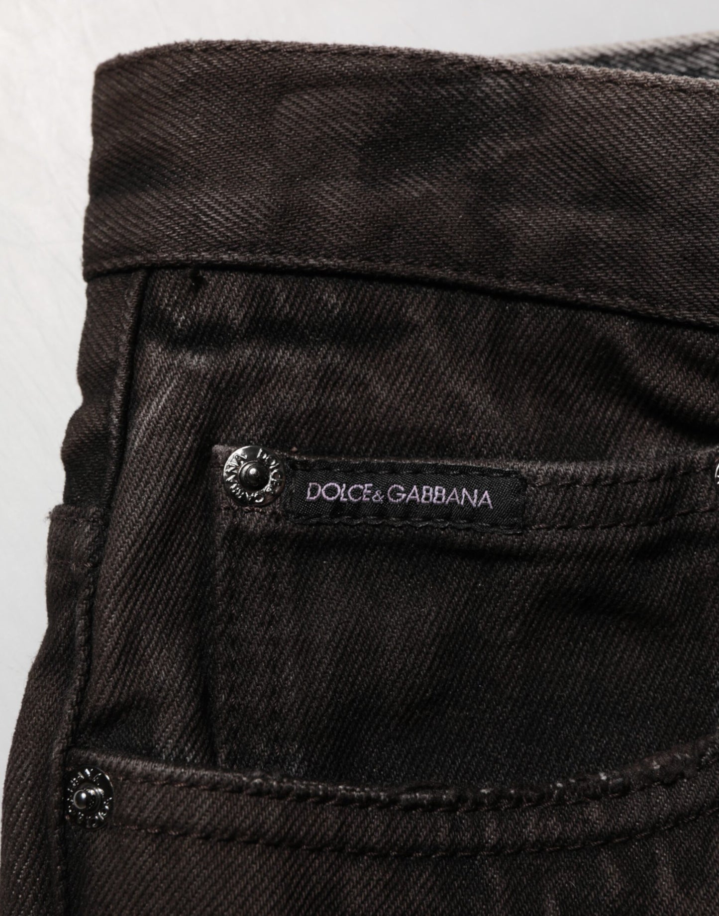 Dolce & Gabbana Black Cotton Tattered Denim Men Bermuda Short Mens Shorts