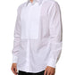 Dolce & Gabbana White Cotton MARTINI Bib Formal Dress Shirt Mens T-Shirt