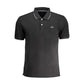 La Martina Black Cotton Polo Shirt Mens T-Shirt