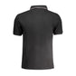 La Martina Black Cotton Polo Shirt Mens T-Shirt