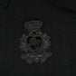 Dolce & Gabbana Black Logo Patch Collared Pullover Sweater Mens Sweater Mens T-Shirt