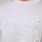 Dolce & Gabbana White Embossed Logo Men Sweatshirt Sweater Mens Sweater Mens T-Shirt