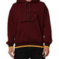 Dolce & Gabbana Maroon Embossed Logo Hooded Sweatshirt Sweater Mens Sweater Mens T-Shirt