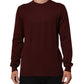 Dolce & Gabbana Maroon Cashmere Crew Neck Pullover Sweater Mens Sweater Mens T-Shirt