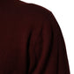 Dolce & Gabbana Maroon Cashmere Crew Neck Pullover Sweater Mens Sweater Mens T-Shirt