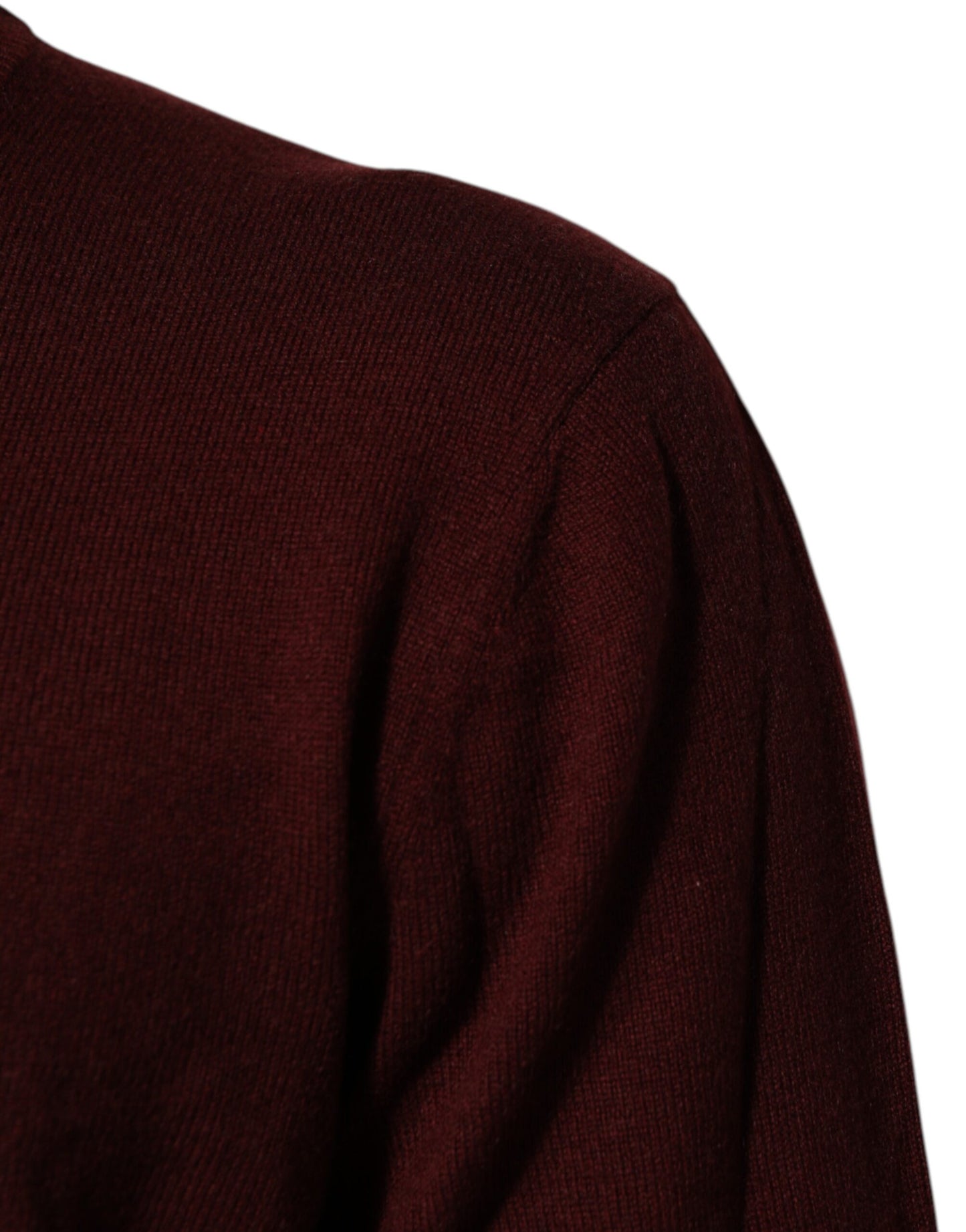 Dolce & Gabbana Maroon Cashmere Crew Neck Pullover Sweater Mens Sweater Mens T-Shirt