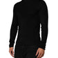 Dolce & Gabbana Black Viscose Turtle Neck Pullover Sweater Mens Sweater Mens T-Shirt