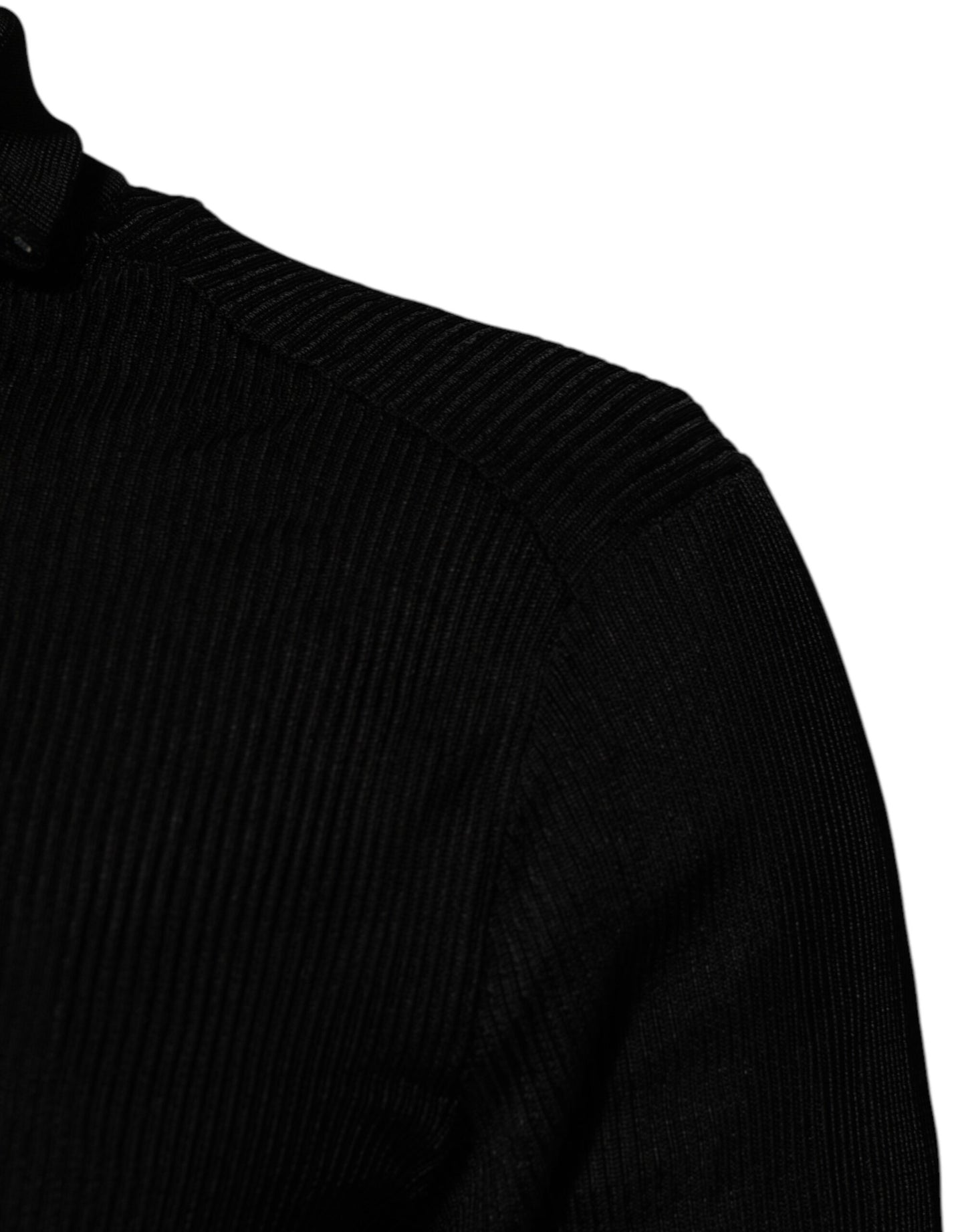 Dolce & Gabbana Black Viscose Turtle Neck Pullover Sweater Mens Sweater Mens T-Shirt
