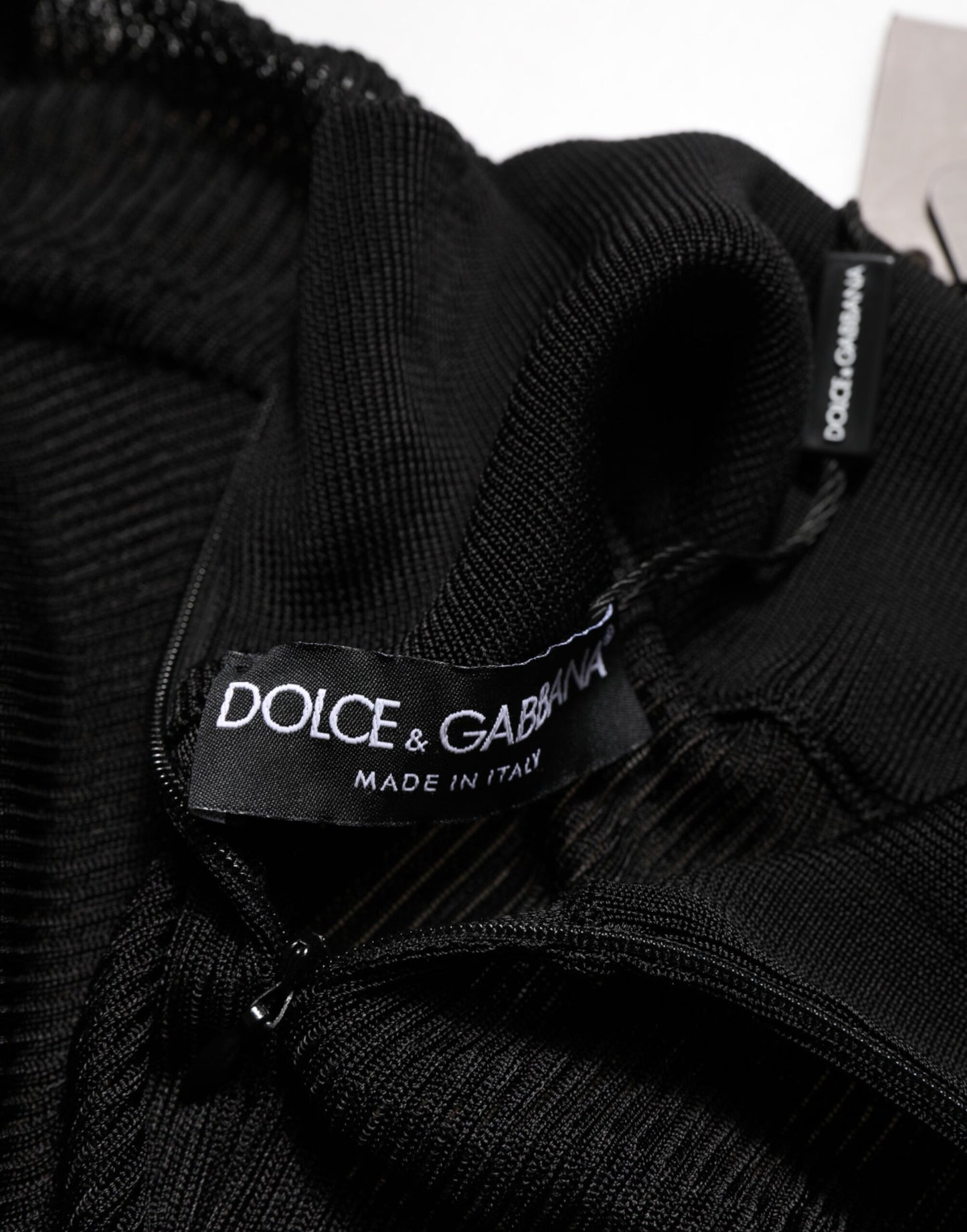 Dolce & Gabbana Black Viscose Turtle Neck Pullover Sweater Mens Sweater Mens T-Shirt