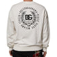 Dolce & Gabbana White DG Logo Crew Neck Sweatshirt Sweater Mens Sweater Mens T-Shirt