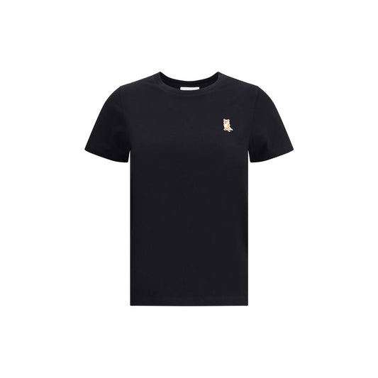 Maison Kitsuné Black Cotton T-Shirt