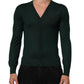 Dolce & Gabbana Dark Green Button Down Men Cardigan Sweater Mens Sweater Mens T-Shirt