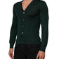 Dolce & Gabbana Dark Green Button Down Men Cardigan Sweater Mens Sweater Mens T-Shirt
