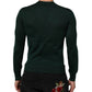 Dolce & Gabbana Dark Green Button Down Men Cardigan Sweater Mens Sweater Mens T-Shirt
