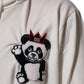 Dolce & Gabbana Off White Cotton Panda Hooded Sweatshirt Sweater Mens Sweater Mens T-Shirt