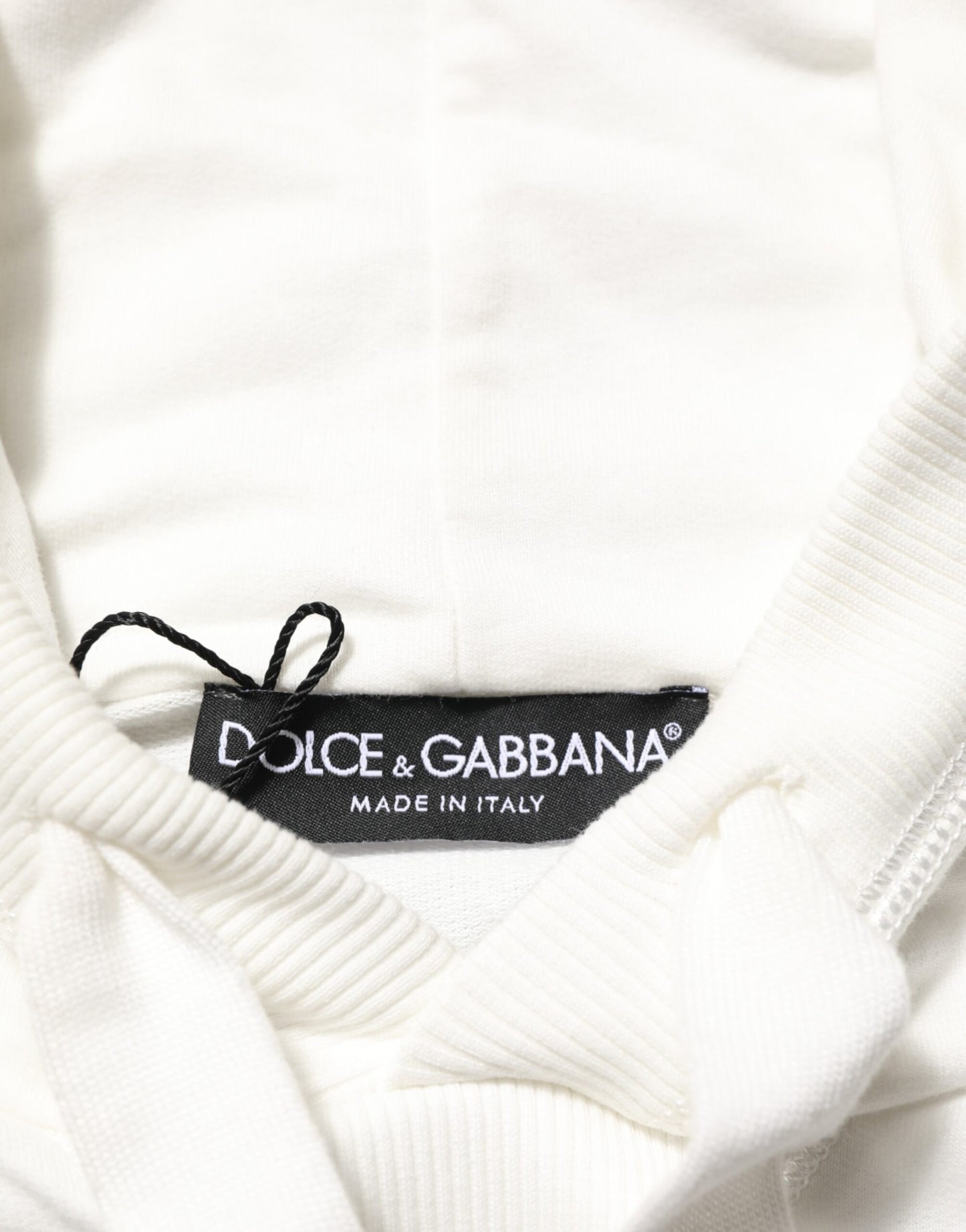 Dolce & Gabbana Off White Cotton Panda Hooded Sweatshirt Sweater Mens Sweater Mens T-Shirt