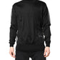 Dolce & Gabbana Black Logo Polyester CrewNeck Sweatshirt Sweater Mens Sweater Mens T-Shirt