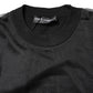 Dolce & Gabbana Black Logo Polyester CrewNeck Sweatshirt Sweater Mens Sweater Mens T-Shirt