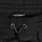 Dolce & Gabbana Black Logo Polyester Beachwear Shorts Swimwear Mens Swim