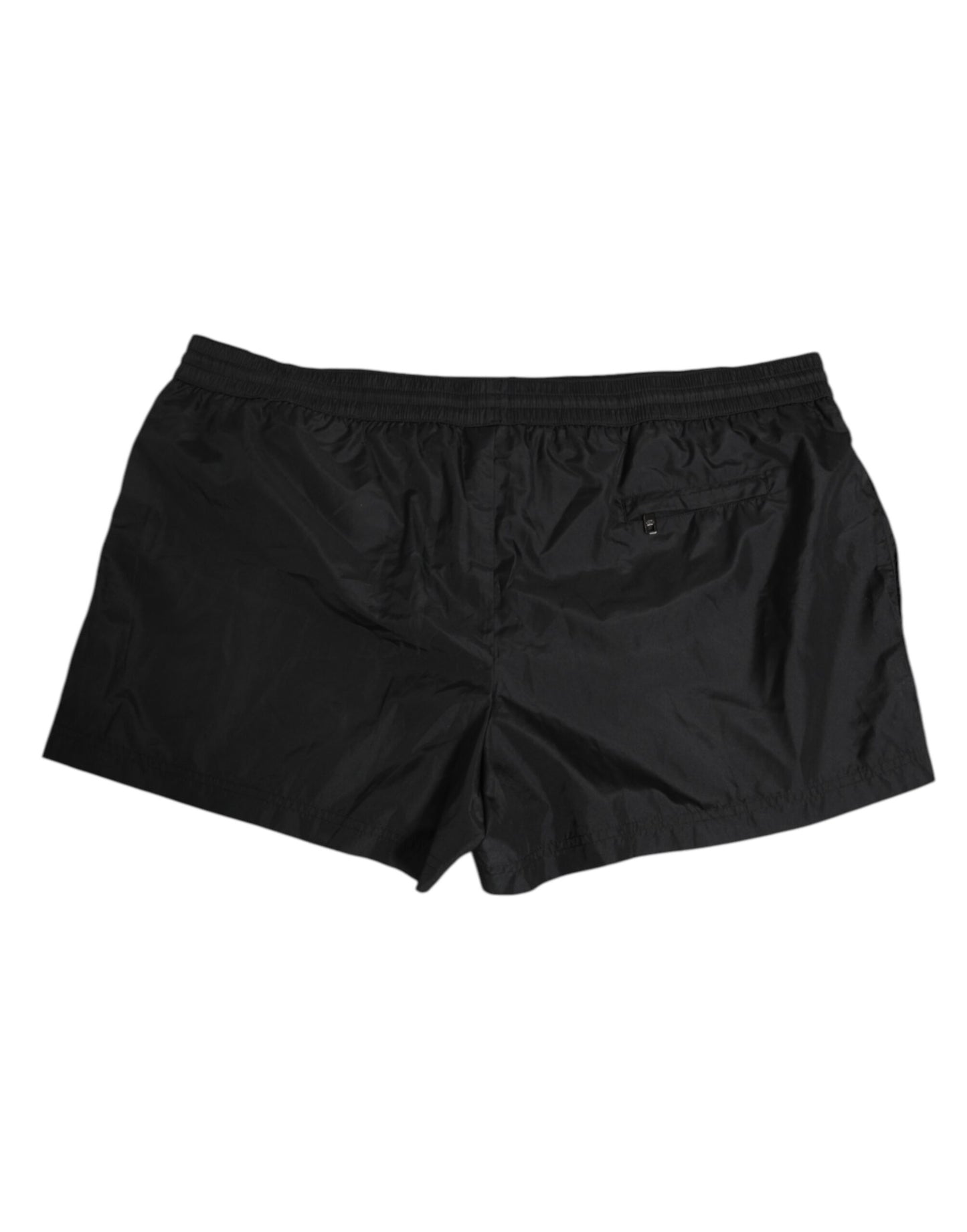 Dolce & Gabbana Black Logo Polyester Beachwear Shorts Swimwear Mens Swim