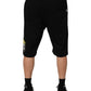 Dolce & Gabbana Black Cotton Mid Waist Casual Bermuda Short Mens Shorts