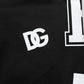 Dolce & Gabbana Black Logo Print Cotton Casual Bermuda Short Mens Shorts