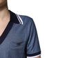 Dolce & Gabbana Blue Collared V-neck Silk Blend Polo T-shirt Mens T-Shirt