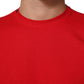Dolce & Gabbana Red Goodluck 2023 Cotton Crew Neck T-shirt Mens T-Shirt