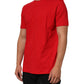 Dolce & Gabbana Red Goodluck 2023 Cotton Crew Neck T-shirt Mens T-Shirt