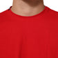 Dolce & Gabbana Red Goodluck 2023 Cotton Crew Neck T-shirt Mens T-Shirt