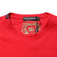 Dolce & Gabbana Red Goodluck 2023 Cotton Crew Neck T-shirt Mens T-Shirt