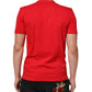 Dolce & Gabbana Red Goodluck 2023 Cotton Crew Neck T-shirt Mens T-Shirt