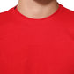 Dolce & Gabbana Red Goodluck 2023 Cotton Crew Neck T-shirt Mens T-Shirt