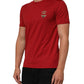 Dolce & Gabbana Red Crown Bee Cotton Short Sleeve T-shirt Mens T-Shirt