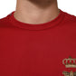 Dolce & Gabbana Red Crown Bee Cotton Short Sleeve T-shirt Mens T-Shirt