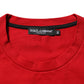 Dolce & Gabbana Red Logo Eye Print Cotton Short Sleeve T-shirt Mens T-Shirt
