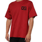 Dolce & Gabbana Red Logo Print Cotton Short Sleeve T-shirt Mens T-Shirt