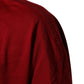 Dolce & Gabbana Maroon LogoCrown Cotton Half Sleeve T-shirt Mens T-Shirt