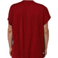 Dolce & Gabbana Maroon LogoCrown Cotton Half Sleeve T-shirt Mens T-Shirt