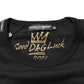 Dolce & Gabbana Black Goodluck 2021 Cotton Crew Neck T-shirt Mens T-Shirt