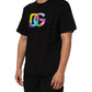 Dolce & Gabbana Black Logo Print Cotton Crew Neck  T-shirt Mens T-Shirt