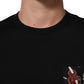 Dolce & Gabbana Black Musical Print Cotton Crew Neck T-shirt Mens T-Shirt