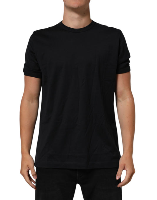Dolce & Gabbana Black Goodluck 2018 Cotton Crew Neck T-shirt Mens T-Shirt