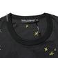 Dolce & Gabbana Black Musical Print Cotton Crew Neck T-shirt Mens T-Shirt