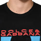 Dolce & Gabbana Black Musical Print Cotton Crew Neck T-shirt Mens T-Shirt
