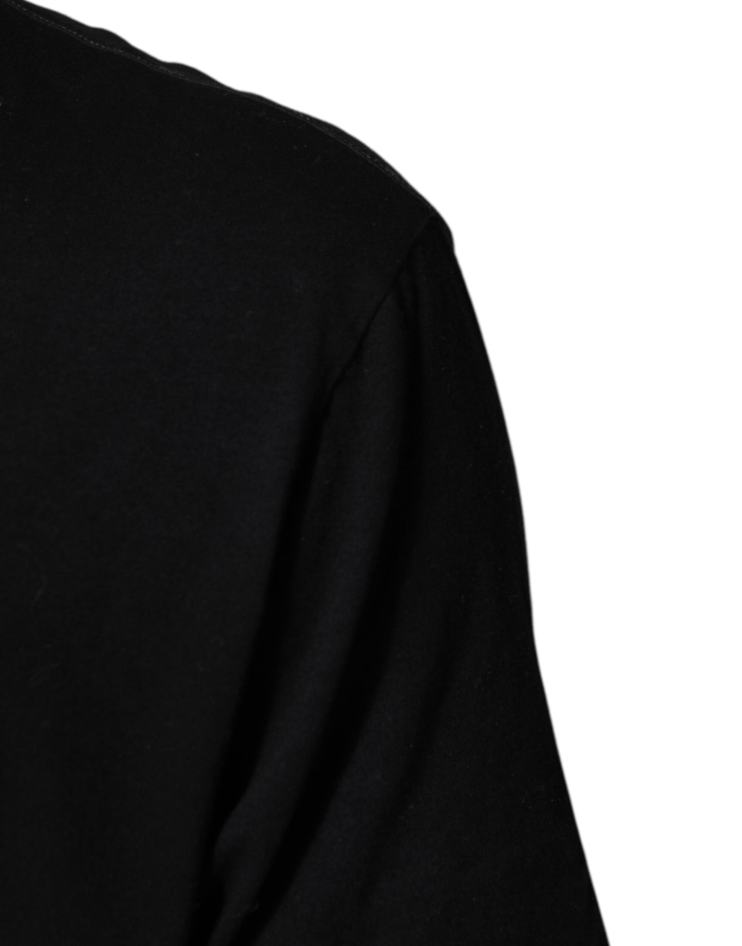 Dolce & Gabbana Black Musical Print Cotton Crew Neck T-shirt Mens T-Shirt